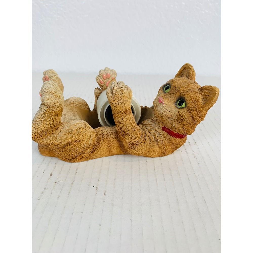House Pets Archie Tape Dispenser Unisex OS Orange Tabby Cat Desk Decor Vintage